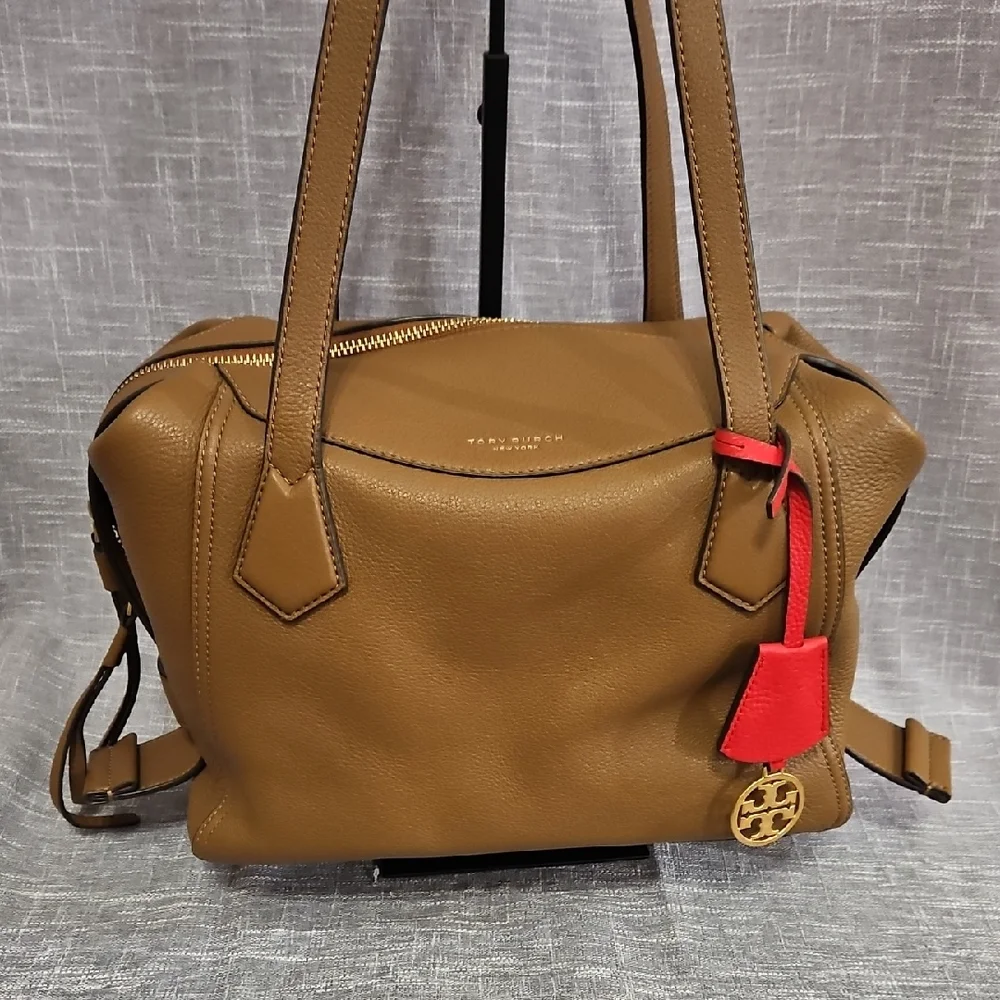 Tory Burch Brown Leather Tote Bag